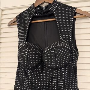 Bebe Black Studded Dress
